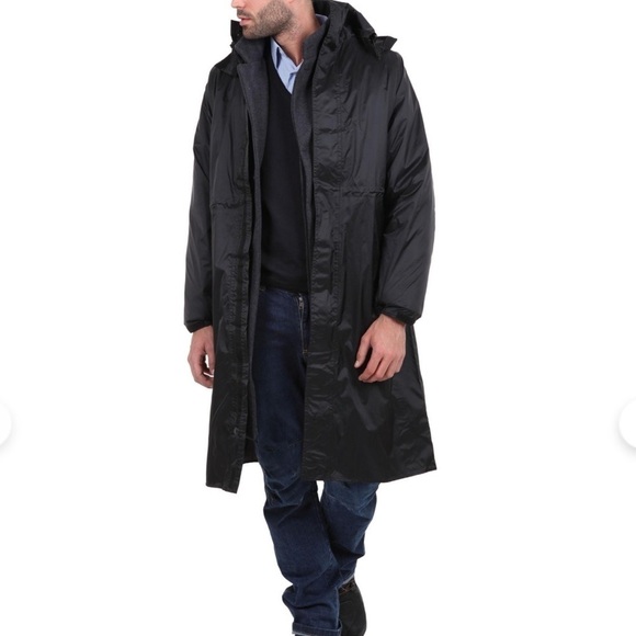 NWT Tuscano Urbano long jacket black waterproof - Picture 1 of 16